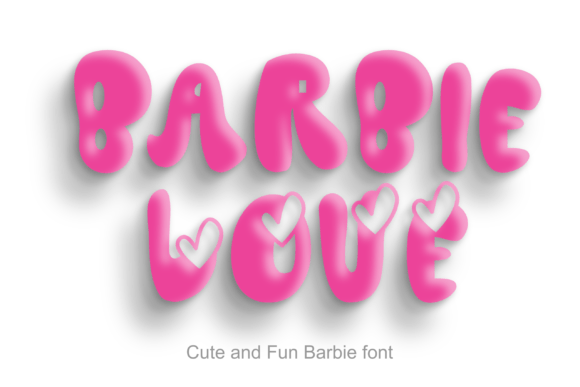 Barbie Love: A Display Font for Editorial Design