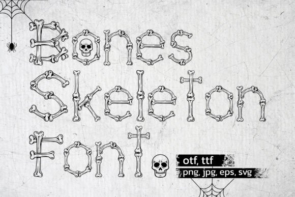 Bones Skeleton: A Bold Display Font for Editorial Design