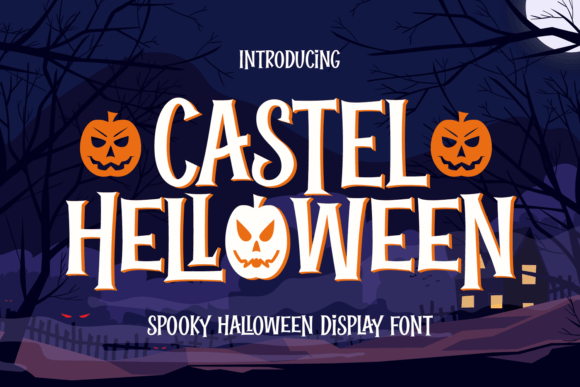 Castel Helloween: A Spooky Display Font for Editorial Design