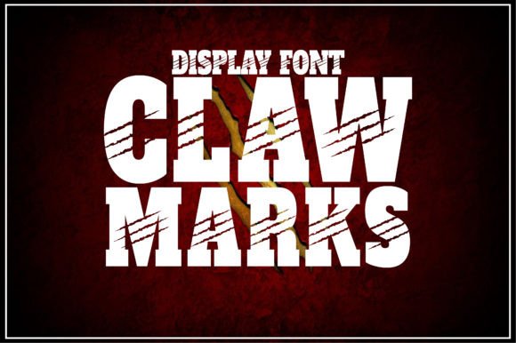 Claw Marks: A Bold Display Font for Digital Marketers