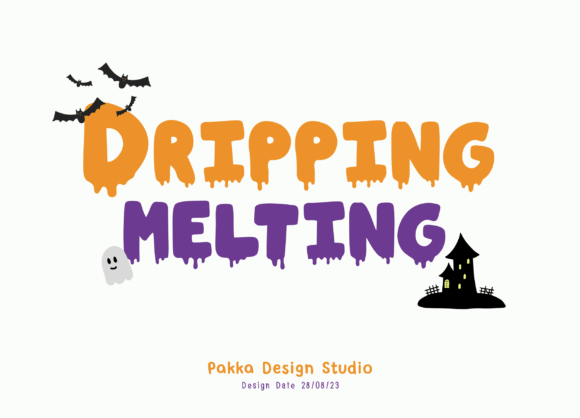 Dripping Melting: A Playful Display Font for Editorial Creativity
