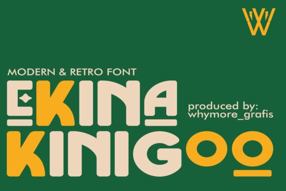 Ekina Kinigoo: A Bold Display Font for Trendy Branding