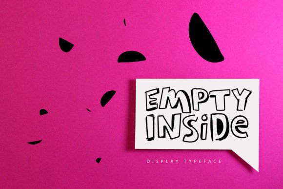 Empty Inside: A Playful Font for Branding and Design