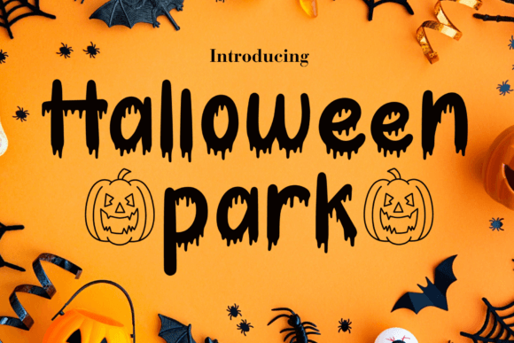 Halloween Park: The Perfect Display Font for Seasonal Craft Projects