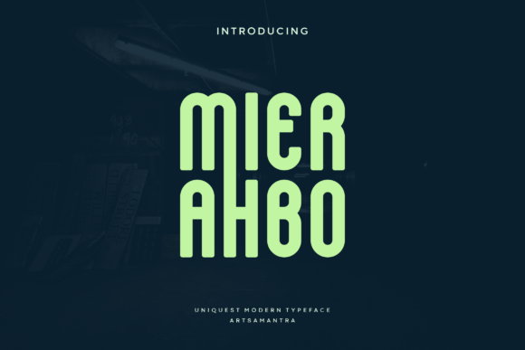 Mierahbo: A Display Font for Editorial Elegance