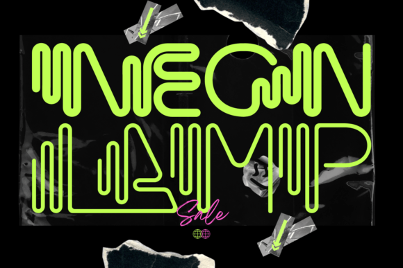 Neon Lamp Font: A Bright Addition to Your Campaign Toolkit