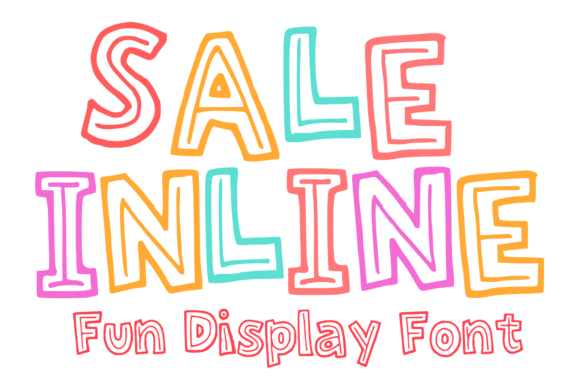 Sale Inline: A Playful Font for Editorial Design