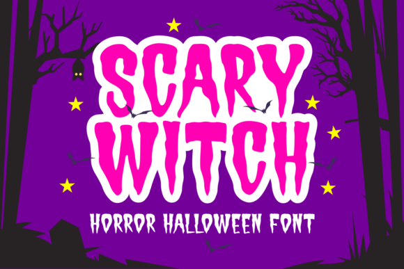 Scary Witch: A Bold Display Font for Editorial Spine-Chilling