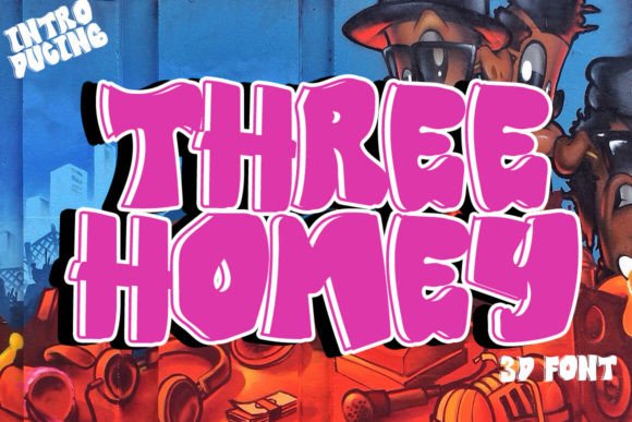Three Homey: A Display Font for Creative Crafters