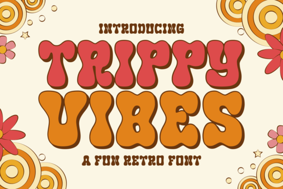 Trippy Vibes: A Playful Font for Branding Projects