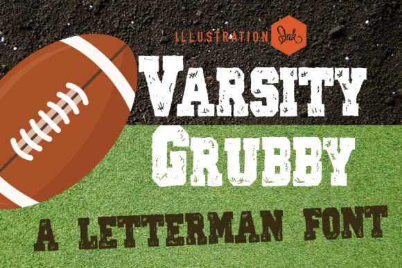 Varsity Grubby: A Display Font for Bold Editorial Design
