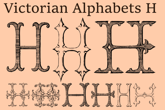 Victorian Alphabets H: A Timeless Choice for Editorial Design