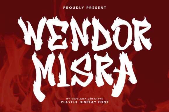 Wendor Misra: A Bold Fire Display Font for Creative Branding